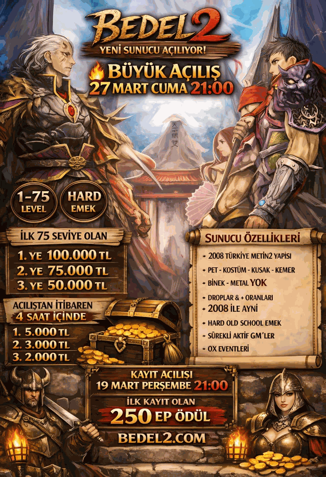 Bedel2 1-99 HardSchool PvP SERVER