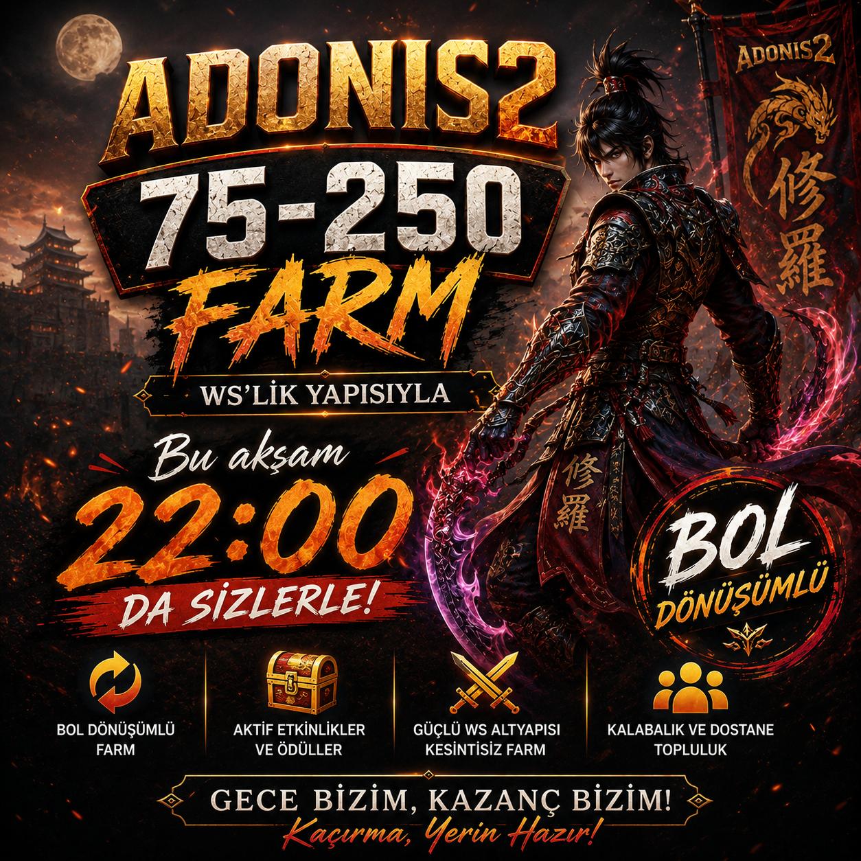Adonis2 75-250 BOL DÖNÜŞÜMLÜ FARM WSLİK SERVER